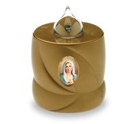 AROBA Bougie LED pour tombe - Lumière de deuil - Effet flamme comme une vraie bougie - Longue durée de combustion jusqu'à 200 jours - Réutilisable Bougie commémorative pour cimetière Bougie permanente