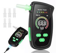 Aroeally Ethylotest Electronique - Etiloteste Electronique avec 5 Embouchures, Alcotest Numerique, ethylometre mesures de Haute précision