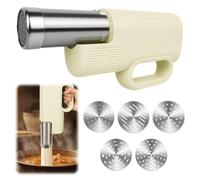 Aroeally Machine à pâtes électrique automatique 5 en 1 - Machine à pâtes manuelle pour pâtes maison, bricolage Appam, Idiyappam, machine à nouilles sans fil avec poignée ergonomique pour la maison, le