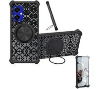 Aroepurt Coque avec SPC Wuum One Discovery Coque Case CX-16-HEI | Phone Etui Cover [1*Protecteur d'écran en verre trempé] Coque hybride [Support magnétique en anneau]