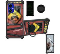 Aroepurt Coque avec SPC Wuum One Discovery Coque Case YGH-JGP | Phone Etui Cover [1*Protecteur d'écran en verre trempé]Hybride[Support pour anneau][Effet lumineux]