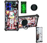 Aroepurt Coque avec SPC Wuum One Discovery Coque Case YGH-MXX | Phone Etui Cover [1*Protecteur d'écran en verre trempé] Hybride [Support anneau] [Effet lumineux]
