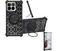 Aroepurt Coque avec SPC ZEUS 2 Elite Coque Case CX-16-HEI | Phone Etui Cover [1*Protecteur d'écran en verre trempé] Coque hybride [Support magnétique en anneau]