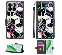 Aroepurt Coque avec SPC ZEUS 2 Elite Coque Case PTH-HS | Phone Etui Cover [1*Protecteur d'écran en verre][Blocage RFID][Réflexion de la lumière]