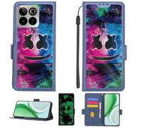 Aroepurt Coque avec SPC ZEUS 2 Elite Coque Case PTL-BQ | Phone Etui Cover [1*Protecteur d'écran en verre][Blocage RFID][Effet lumineux]