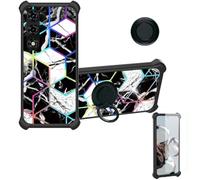 Aroepurt Coque avec ZTE Nubia Neo 5 5G Coque Case IMDH-HS | Phone Etui Cover [1*Protecteur d'écran en verre trempé] Hybride [Support annulaire] [Réflexion de la lumière]