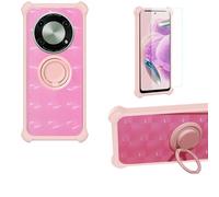 Aroepurt Coque Compatible pour Acer Super ZX 5G Coque Étui [avec Trempé 9H Protection D'écran] Case Support de Bague PC + Silicone TZZH-Fen