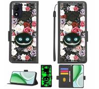 Aroepurt Coque Compatible pour Alcatel 1b 2022 Coque Étui Housse Case Support [avec Film Protecteur HD d'une dureté de 9H] [Blocage RFID][Effet Lumineux Sombre] LPT-LZM