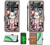 Aroepurt Coque Compatible pour Alcatel 1x 5059a Coque Étui Housse Case Support [avec Film Protecteur HD d'une dureté de 9H] [Blocage RFID][Effet Lumineux Sombre] LPT-MXX