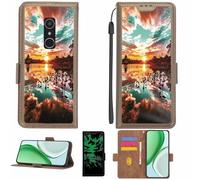 Aroepurt Coque Compatible pour Alcatel 1x 5059a Coque Étui Housse Case Support [avec Film Protecteur HD d'une dureté de 9H] [Blocage RFID][Effet Lumineux Sombre] LPT-FJ