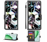 Aroepurt Coque Compatible pour Alcatel 1X Coque Étui Housse Case Support [avec Film Protecteur HD d'une dureté de 9H] [Blocage RFID][Effet de réfraction] LPT-HS