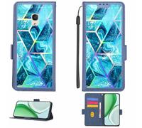 Aroepurt Coque Compatible pour Alcatel 1X Coque Étui Housse Case Support [avec Film Protecteur HD d'une dureté de 9H] [Blocage RFID][Effet de réfraction] LPT-LS