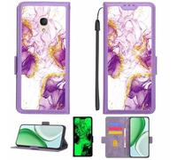 Aroepurt Coque Compatible pour Alcatel 1X Coque Étui Housse Case Support [avec Film Protecteur HD d'une dureté de 9H] [Blocage RFID][Paillettes dorées + Brillantes] LPT-ZDL