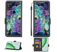 Aroepurt Coque Compatible pour Alcatel 3X 2020 Coque Étui Housse Case Support [avec Film Protecteur HD d'une dureté de 9H] [Blocage RFID][Effet de réfraction] LPT-HTT