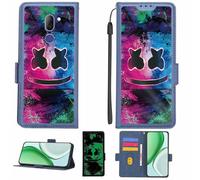 Aroepurt Coque Compatible pour Alcatel 3X 5058a Coque Étui Housse Case Support [avec Film Protecteur HD d'une dureté de 9H] [Blocage RFID][Effet Lumineux Sombre] LPT-BQ