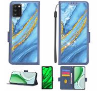 Aroepurt Coque Compatible pour Alcatel TCL A3x A600DL Coque Étui Housse Case Support [avec Film Protecteur HD d'une dureté de 9H] [Blocage RFID][Paillettes dorées + Brillantes] LPT-LDL