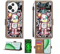 Aroepurt Coque Compatible pour Alcatel V3 Classic T519H Coque Étui Housse Case Support [avec Film Protecteur HD d'une dureté de 9H] [Blocage RFID][Effet Lumineux Sombre] LPT-MXX