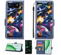 Aroepurt Coque Compatible pour ASUS ROG Phone 6D Ultimate Coque Étui Housse Case Support [avec Film Protecteur HD d'une dureté de 9H] [Blocage RFID][Effet Lumineux Sombre] LPT-XQ