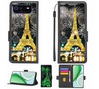 Aroepurt Coque Compatible pour ASUS ROG Phone 6D Ultimate Coque Étui Housse Case Support [avec Film Protecteur HD d'une dureté de 9H] [Blocage RFID][Paillettes dorées + Brillantes] LPT-TT