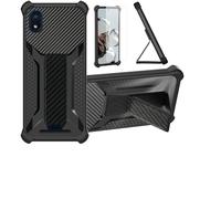 Aroepurt Coque Compatible pour AT&T ATT Motivate Pro 5G SN509 Coque Étui Case Cover Hybride [avec Protection d'écran en Verre trempé] [Support magnétique Pliable] Noir