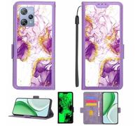 Aroepurt Coque Compatible pour Blackview A53 Pro Coque Étui Housse Case Support [avec Film Protecteur HD d'une dureté de 9H] [Blocage RFID][Paillettes dorées + Brillantes] LPT-ZDL