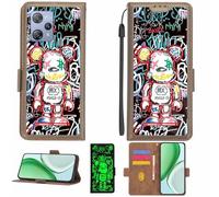 Aroepurt Coque Compatible pour Blackview A53 Pro Coque Étui Housse Case Support [avec Film Protecteur HD d'une dureté de 9H] [Blocage RFID][Effet Lumineux Sombre] LPT-MXX