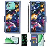 Aroepurt Coque Compatible pour Blackview A55 Pro Coque Étui Housse Case Support [avec Film Protecteur HD d'une dureté de 9H] [Blocage RFID][Effet Lumineux Sombre] LPT-XQ