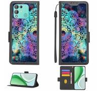 Aroepurt Coque Compatible pour Blackview A55 Pro Coque Étui Housse Case Support [avec Film Protecteur HD d'une dureté de 9H] [Blocage RFID][Effet de réfraction] LPT-HTT