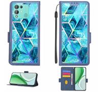 Aroepurt Coque Compatible pour Blackview A55 Pro Coque Étui Housse Case Support [avec Film Protecteur HD d'une dureté de 9H] [Blocage RFID][Effet de réfraction] LPT-LS