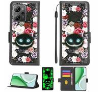 Aroepurt Coque Compatible pour Blackview Oscal Tiger 13 5G Coque Étui Housse Case Support [avec Film Protecteur HD d'une dureté de 9H] [Blocage RFID][Effet Lumineux Sombre] LPT-LZM