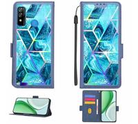 Aroepurt Coque Compatible pour BLU C7 2021 Coque Étui Housse Case Support [avec Film Protecteur HD d'une dureté de 9H] [Blocage RFID][Effet de réfraction] LPT-LS