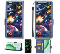 Aroepurt Coque Compatible pour BLU View 1 B100DL Coque Étui Housse Case Support [avec Film Protecteur HD d'une dureté de 9H] [Blocage RFID][Effet Lumineux Sombre] LPT-XQ