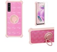 Aroepurt Coque Compatible pour BOOX Palma2 Pro Coque Étui [avec Trempé 9H Protection D'écran] Case Support de Bague PC + Silicone TZZH-Fen