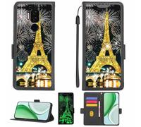 Aroepurt Coque Compatible pour Cricket Influence Coque Étui Housse Case Support [avec Film Protecteur HD d'une dureté de 9H] [Blocage RFID][Paillettes dorées + Brillantes] LPT-TT