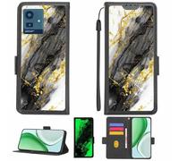 Aroepurt Coque Compatible pour CUBOT Note 50 Coque Étui Housse Case Support [avec Film Protecteur HD d'une dureté de 9H] [Blocage RFID][Paillettes dorées + Brillantes] LPT-HDL