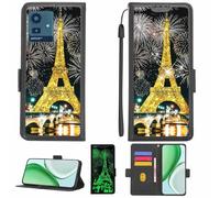 Aroepurt Coque Compatible pour CUBOT Note 50 Coque Étui Housse Case Support [avec Film Protecteur HD d'une dureté de 9H] [Blocage RFID][Paillettes dorées + Brillantes] LPT-TT