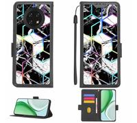 Aroepurt Coque Compatible pour CUBOT Note 9 Coque Étui Housse Case Support [avec Film Protecteur HD d'une dureté de 9H] [Blocage RFID][Effet de réfraction] LPT-HS