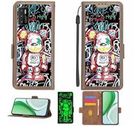 Aroepurt Coque Compatible pour Cubot P50 Coque Étui Housse Case Support [avec Film Protecteur HD d'une dureté de 9H] [Blocage RFID][Effet Lumineux Sombre] LPT-MXX