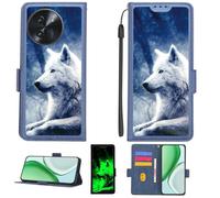 Aroepurt Coque Compatible pour Doogee Note 59 Pro Coque Étui [avec Trempé 9H Protection D'écran][Blocage RFID][Effet Lumineux] PTL-Lang