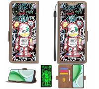 Aroepurt Coque Compatible pour Doro 8050 Plus Coque Étui Housse Case Support [avec Film Protecteur HD d'une dureté de 9H] [Blocage RFID][Effet Lumineux Sombre] LPT-MXX