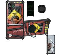 Aroepurt Coque Compatible pour Doro Aurora A30 Coque Étui [avec Trempé 9H Protection D'écran] Case Support de Bague PC + Silicone YGH-JGP