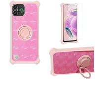 Aroepurt Coque Compatible pour Doro Aurora A30 Coque Étui [avec Trempé 9H Protection D'écran] Case Support de Bague PC + Silicone TZZH-Fen