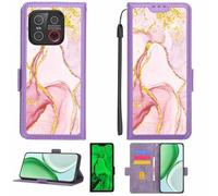 Aroepurt Coque Compatible pour Emporia E6 Lite Coque Étui Housse Case Support [avec Film Protecteur HD d'une dureté de 9H] [Blocage RFID][Paillettes dorées + Brillantes] LPT-FDL