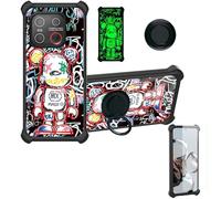 Aroepurt Coque Compatible pour Emporia Smart.7 Lite Coque Étui [avec Trempé 9H Protection D'écran] Case Support de Bague PC + Silicone YGH-MXX