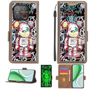 Aroepurt Coque Compatible pour Emporia Smart.7 Mini Coque Étui [avec Trempé 9H Protection D'écran][Blocage RFID][Effet Lumineux] PTZ-MXX