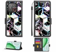 Aroepurt Coque Compatible pour Emporia Smart.ME7 Coque Étui Housse Case Support [avec Film Protecteur HD d'une dureté de 9H] [Blocage RFID][Effet de réfraction] LPT-HS