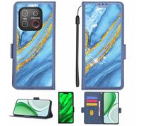 Aroepurt Coque Compatible pour Emporia Smart.ME7 Coque Étui Housse Case Support [avec Film Protecteur HD d'une dureté de 9H] [Blocage RFID][Paillettes dorées + Brillantes] LPT-LDL