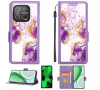 Aroepurt Coque Compatible pour Emporia Smart.ME7 Coque Étui Housse Case Support [avec Film Protecteur HD d'une dureté de 9H] [Blocage RFID][Paillettes dorées + Brillantes] LPT-ZDL