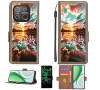 Aroepurt Coque Compatible pour Emporia Smart.ME7 Coque Étui Housse Case Support [avec Film Protecteur HD d'une dureté de 9H] [Blocage RFID][Effet Lumineux Sombre] LPT-FJ