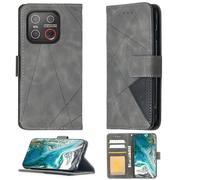Aroepurt Coque Compatible pour Emporia Smart.ME7 Coque Étui Housse Case Support [avec Trempé 9H Protection D'écran] BF05 Grey